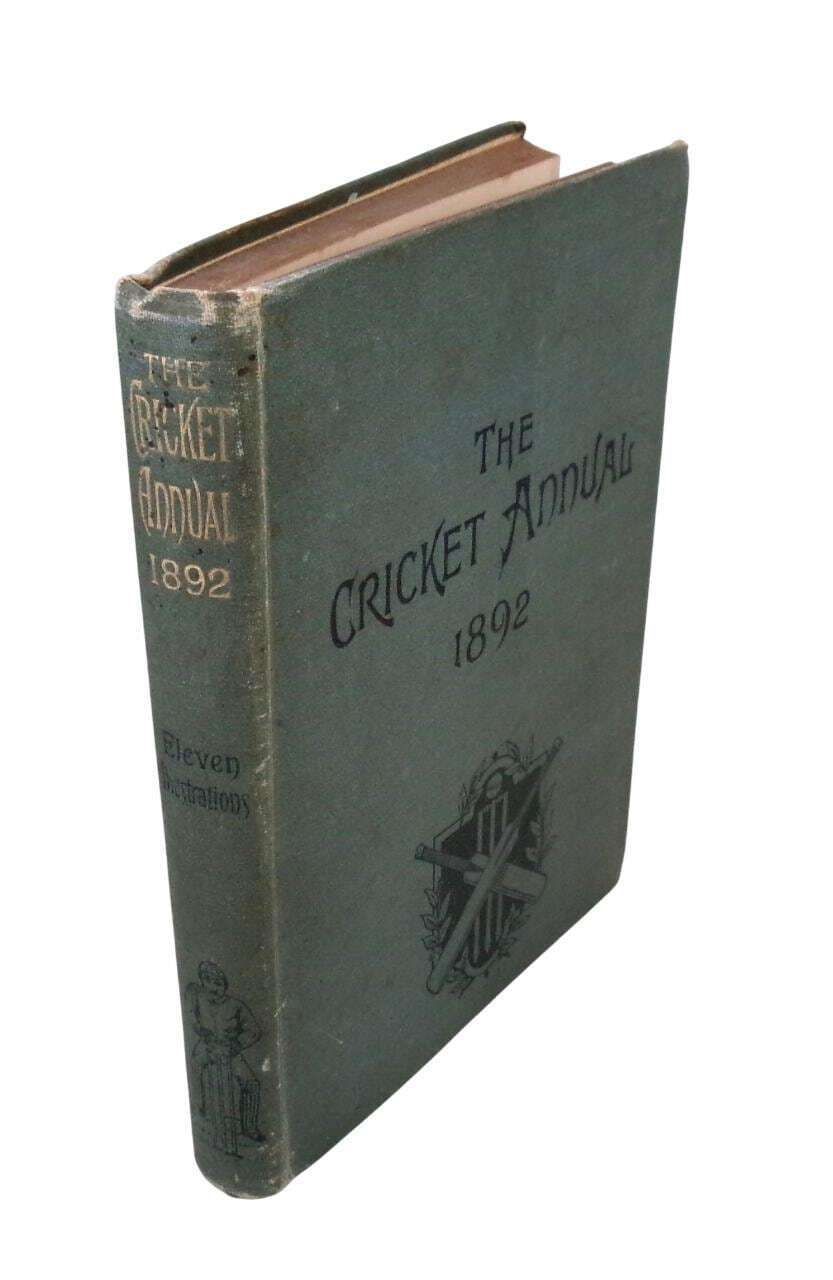 1892 The Cricket Annual, Team Photos, Scarce Victorian Cricketing Book photo vinterior