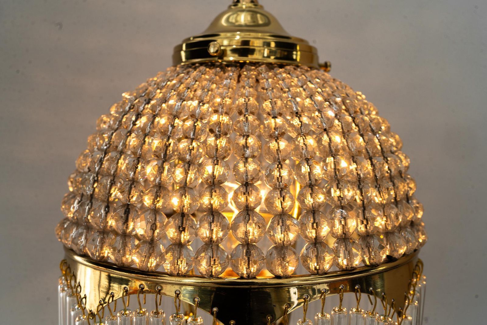 photo buy Art Deco Table Lamp With Cut Glass Shade And Glass Sticks Vienna Around 1920s