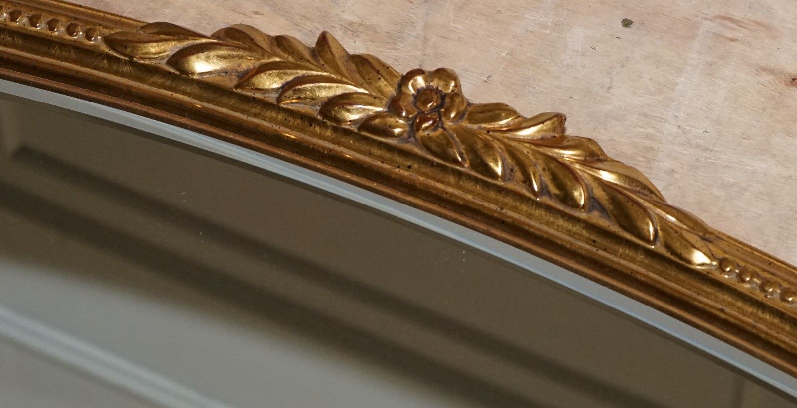 photo for sale Vintage Victorian Style Gilted Overmantel Wall Mirror