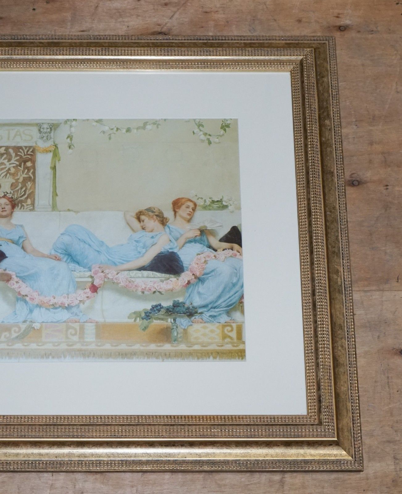 Vintage Painting Print 'Interclude' By William Reynolds Stephens 82 X 113 Cm photo Art