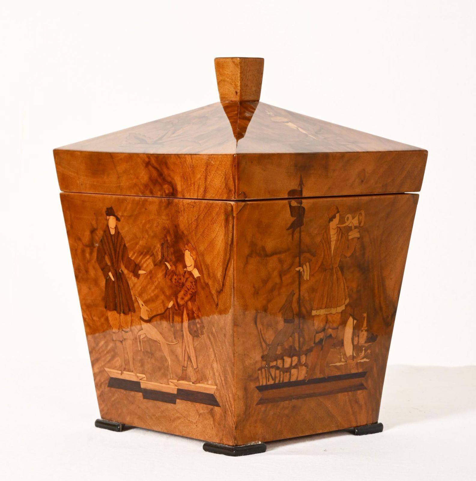 Wooden Casket With Inlays Attributed To Dagobert Peche photo for sale
