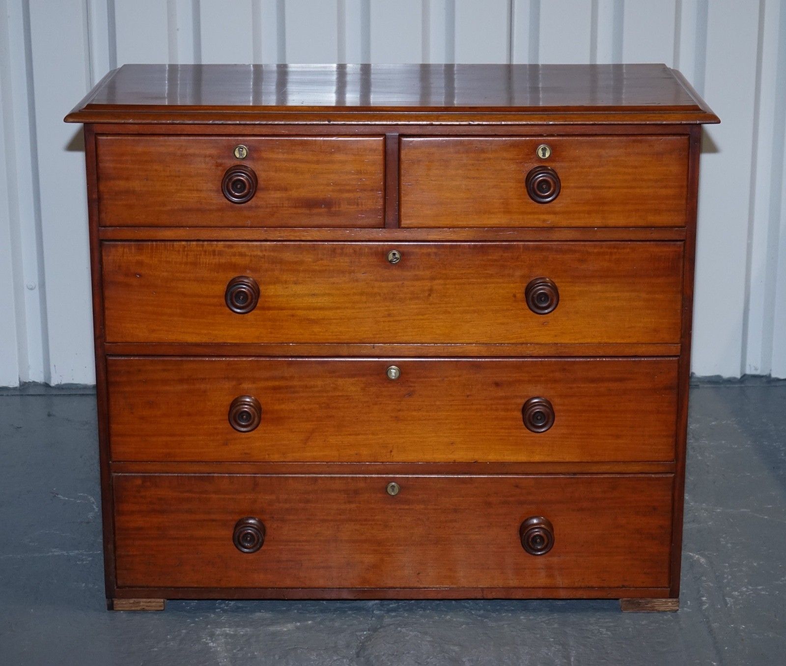 Large Early Victorian Chest Of Drawers With Original Knobs And Locks photo for sale