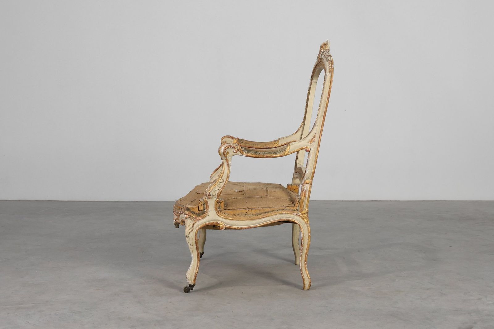 French Louis XV Armchairs In Carved Wood, Set Of 2 photo for sale