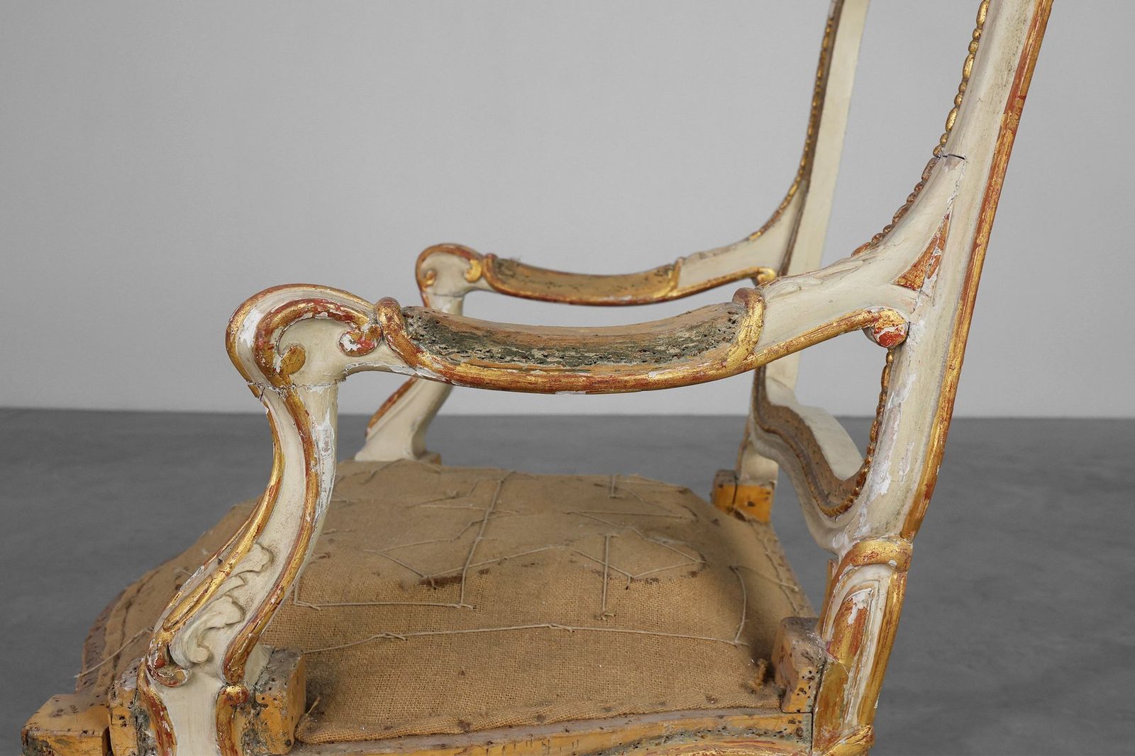 photo buy French Louis XV Armchairs In Carved Wood, Set Of 2