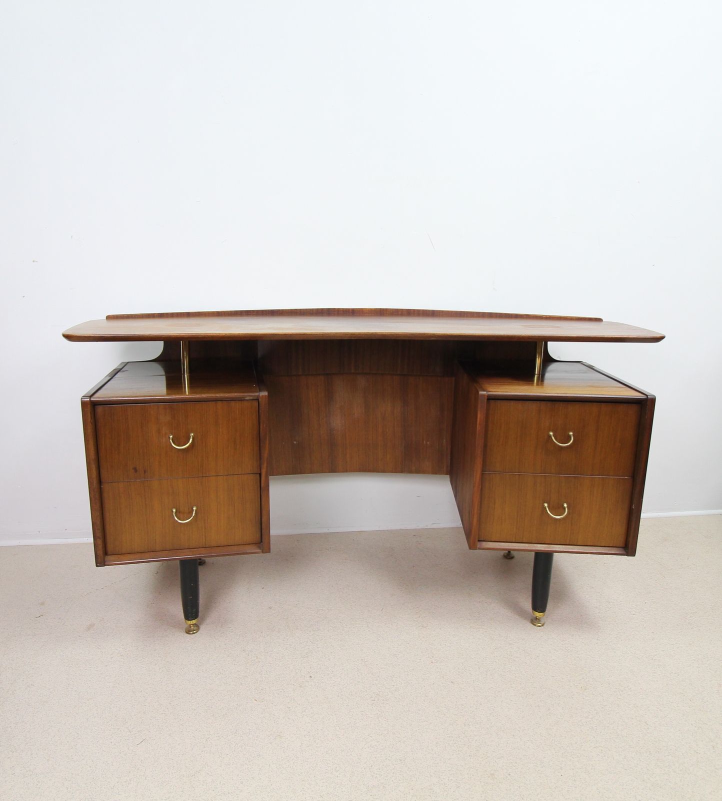 Mid Century Curved Floating Top Desk By E Gomme G Plan photo furniture
