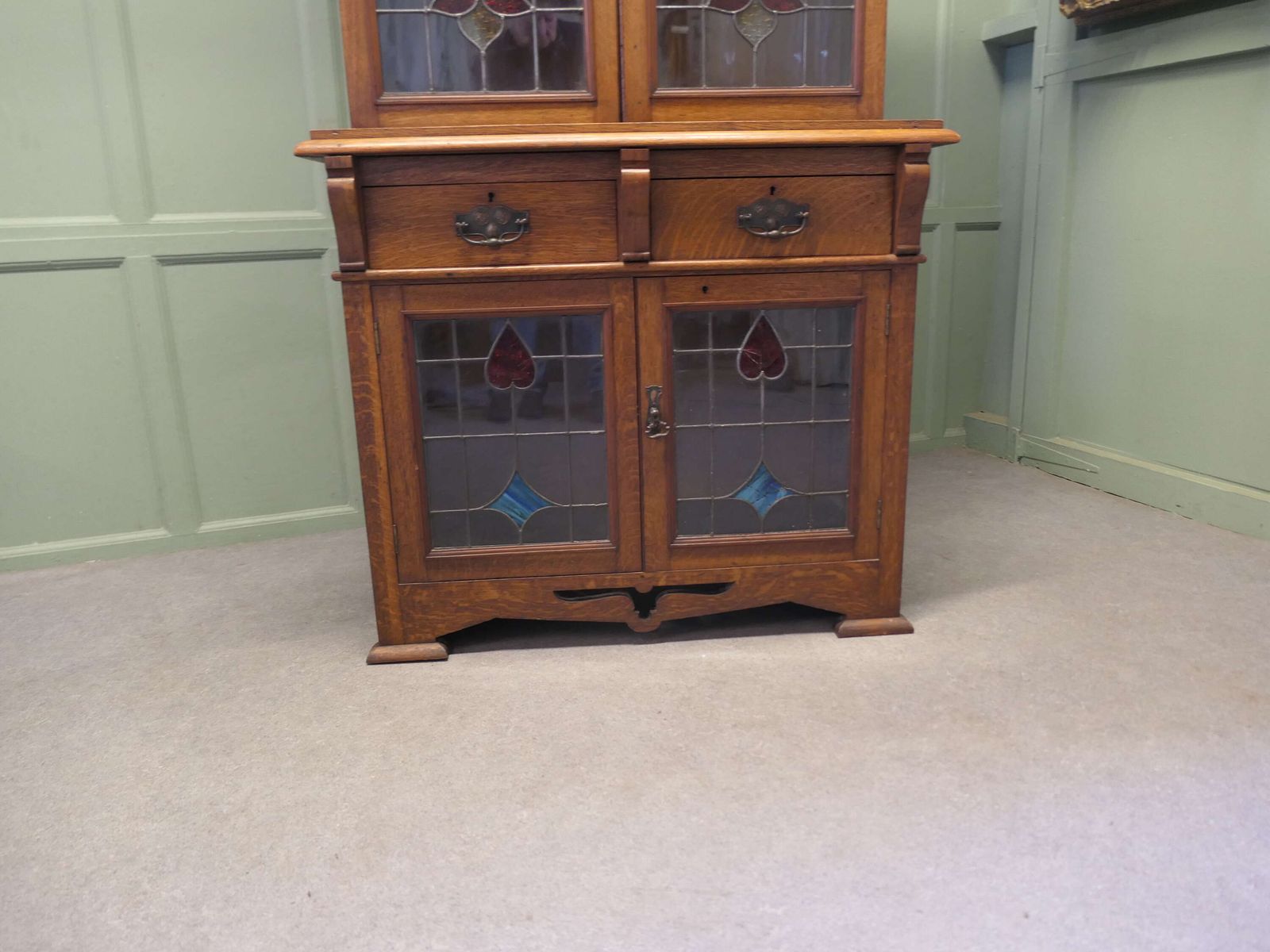 Arts And Crafts Golden Oak Bookcase photo Furniture