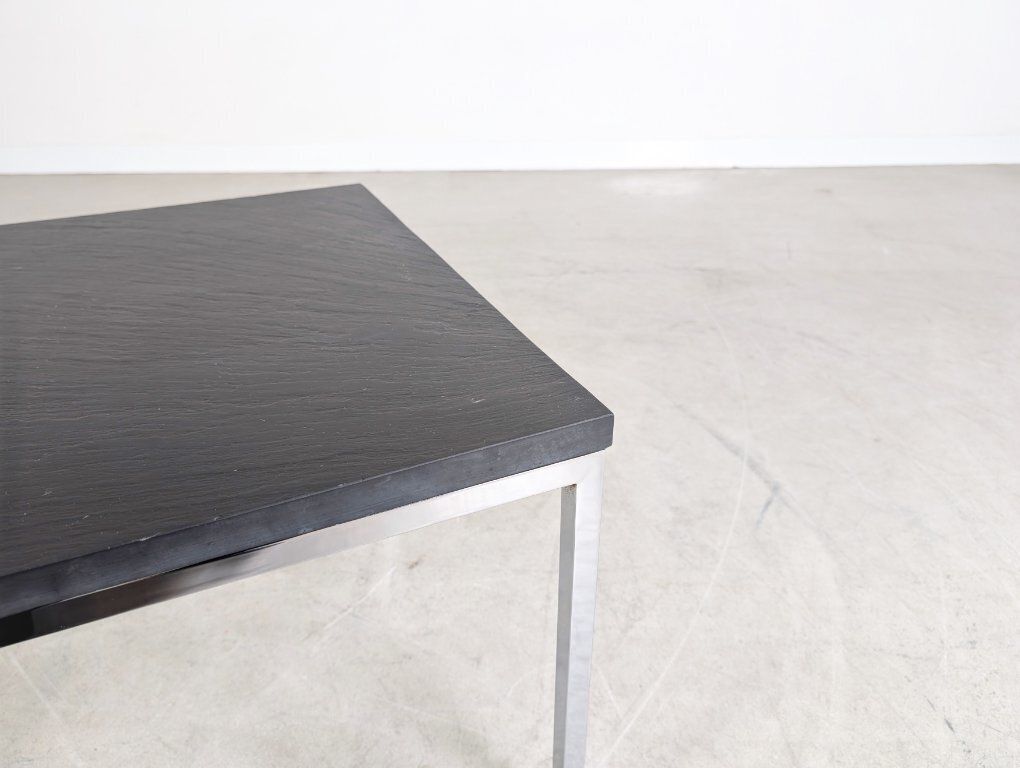 Florence Knoll Coffee Table, Slate, Knoll International, Vintage 1960s photo vinterior
