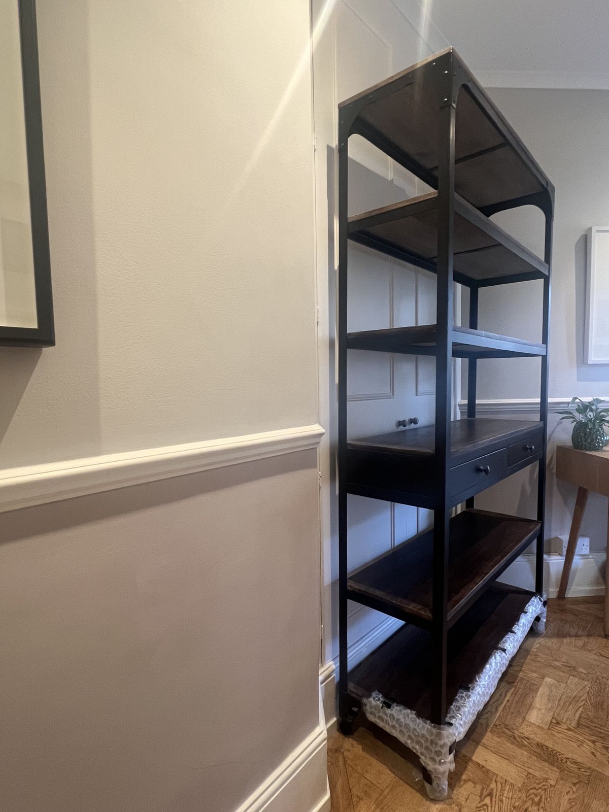 Industrial Metal And Wood Shelving photo furniture
