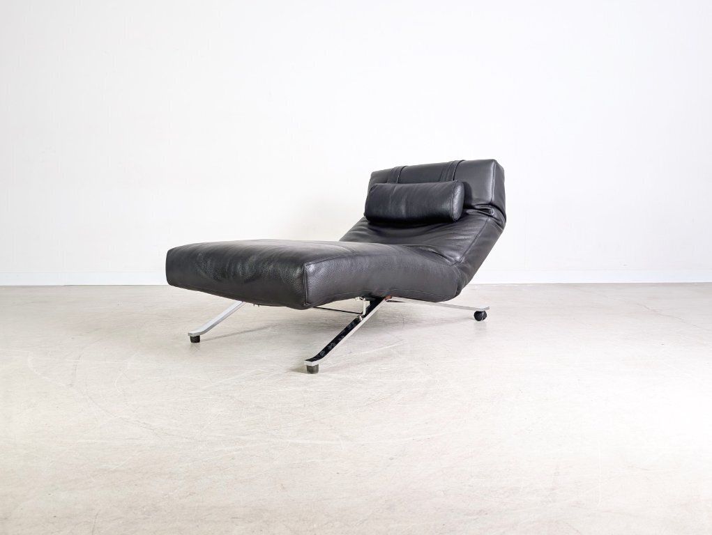 Original Niels Eilersen Armchair Jens Juul Lounger Leather Black 1980 photo Furniture