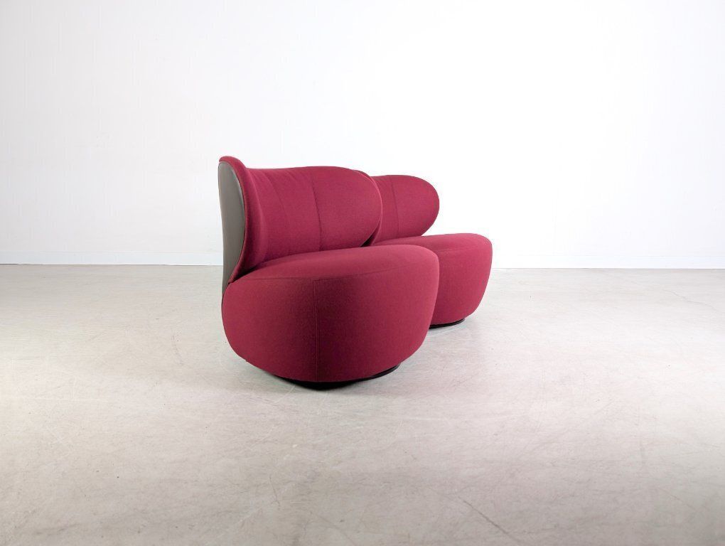 2x Original Walter Knoll Armchair Eoos Fabric Purple Design photo for sale