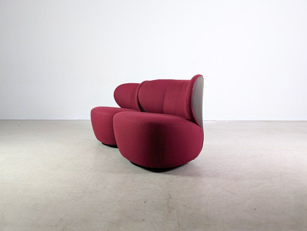 2x Original Walter Knoll Armchair Eoos Fabric Purple Design photo Furniture