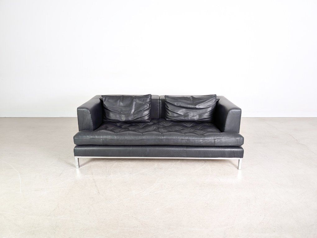 Original Sofa De Sede Ds 0040 Leather Design Two Seater Black photo furniture