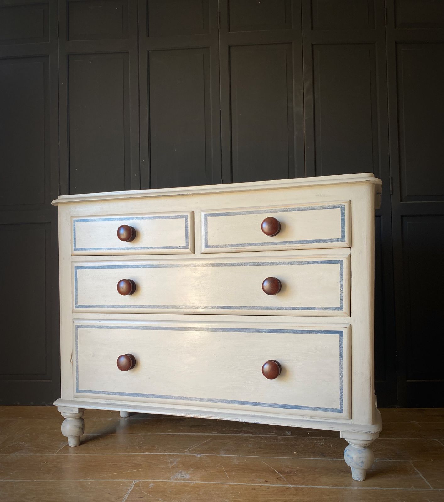 Victorian Painted Pine Chest Of Drawers