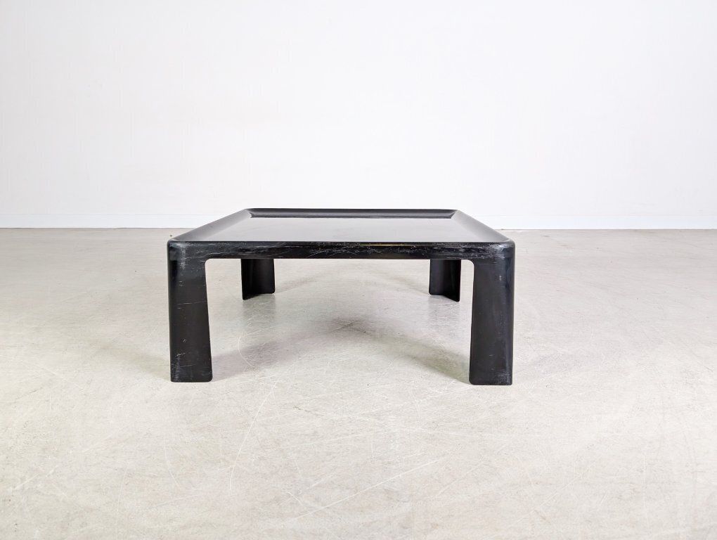 Original Midcentury Coffee Table C&B Italia Mario Bellini Design Black photo for sale