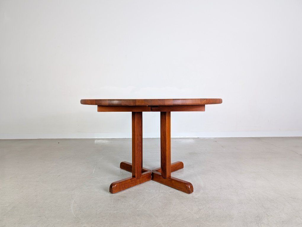 Original Midcentury Dining Table Rosengaarden Teak 1960 Extendable photo for sale