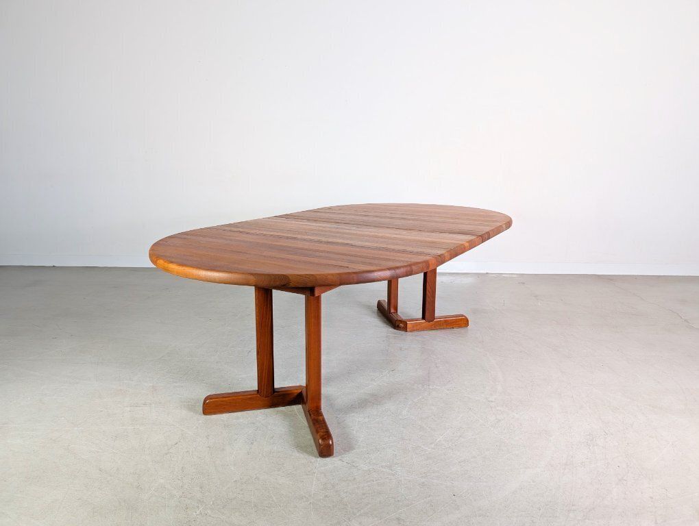 Original Midcentury Dining Table Rosengaarden Teak 1960 Extendable photo vintage