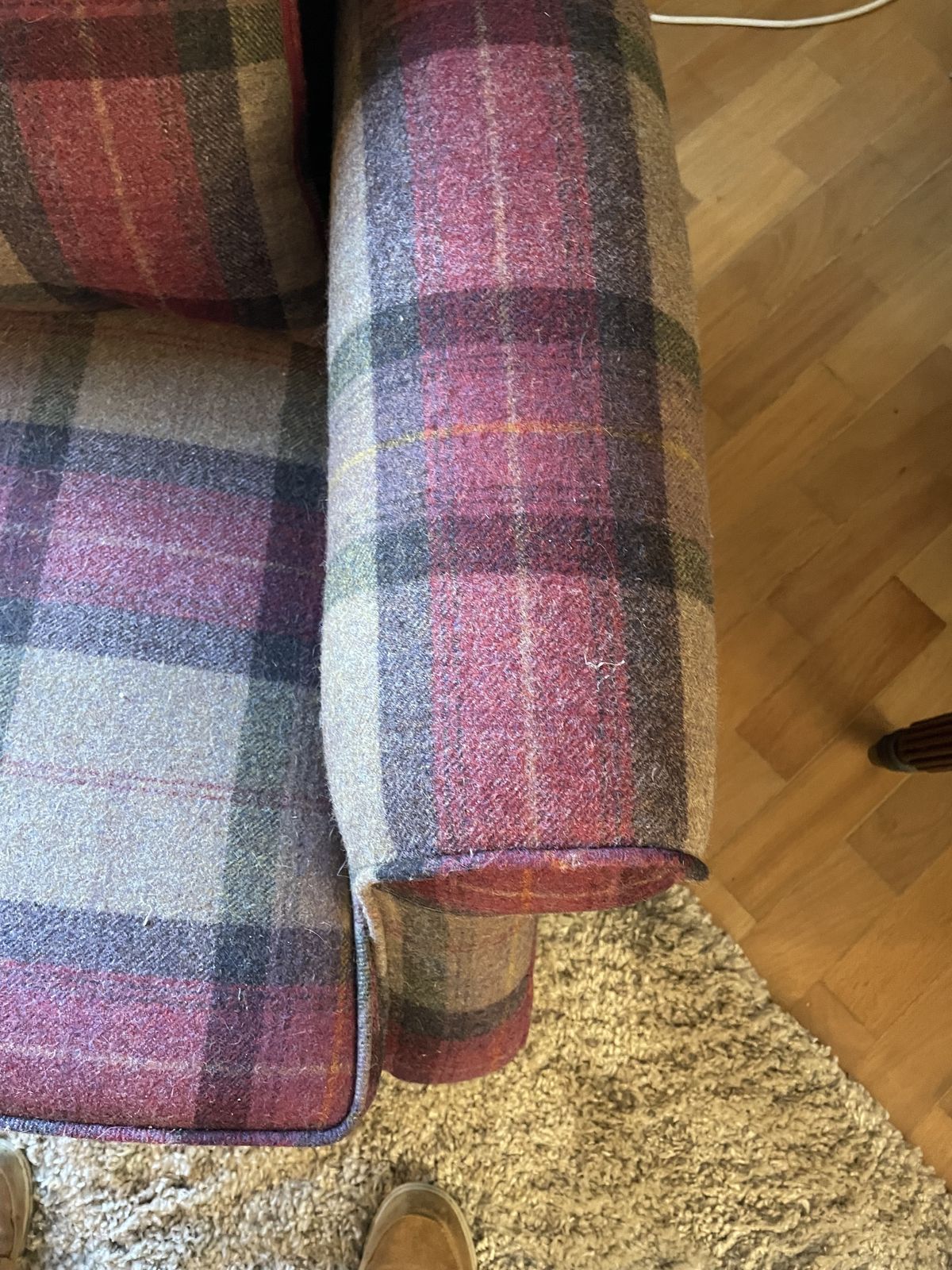 Finchley Armchair From Laura Ashley In Deep Tartan Wool photo 395.0