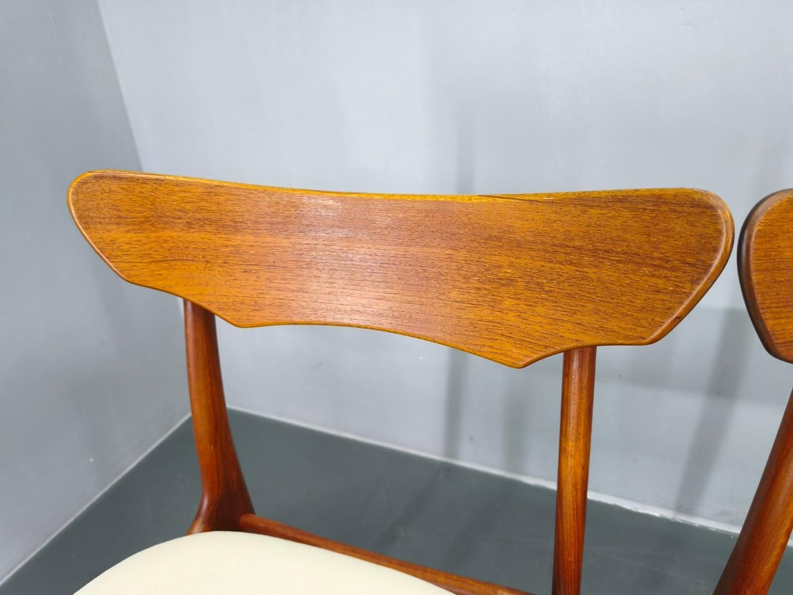 Set Of 4 Danish Teak Dining Chairs By Schionning & Elgaard, 1960s photo buy
