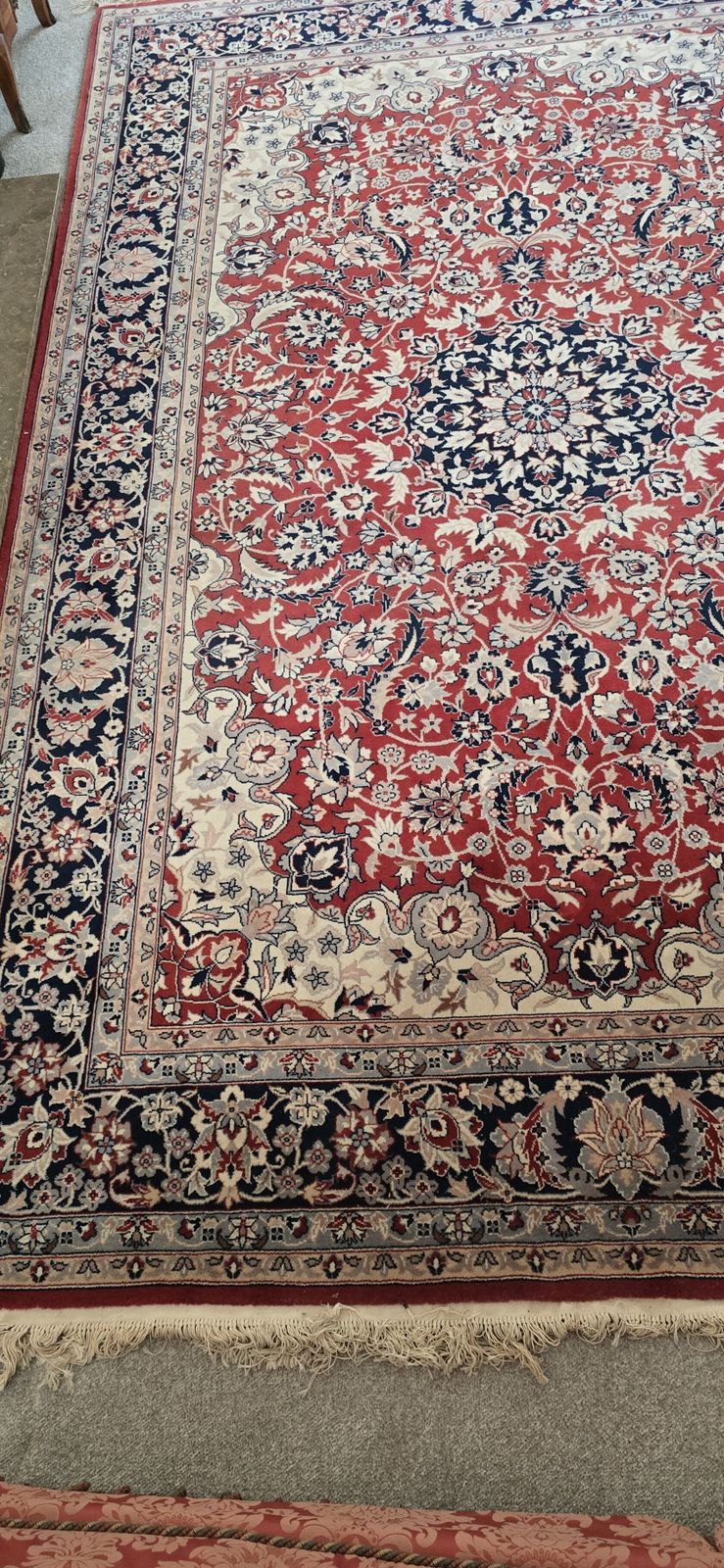 Large Woolen Carpet, 1920s, Vintage photo vintage