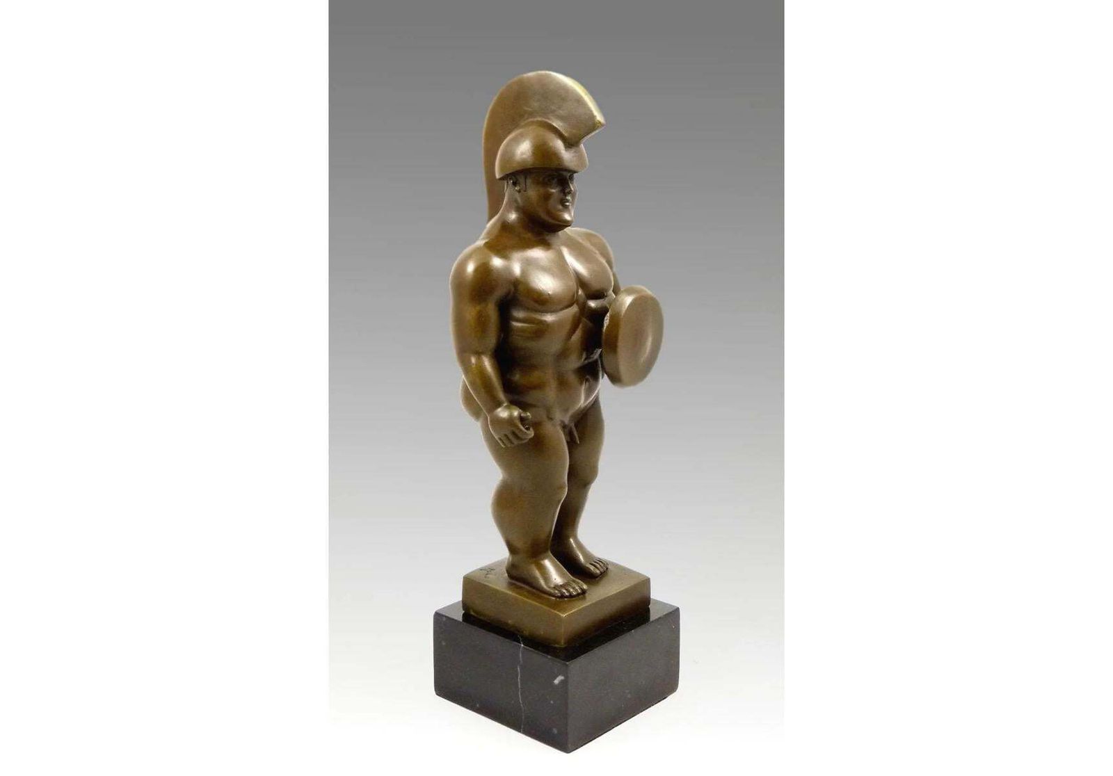 Sculpture Roman Warrior In Bronze, Contemporary Style, 20th Century photo vinterior