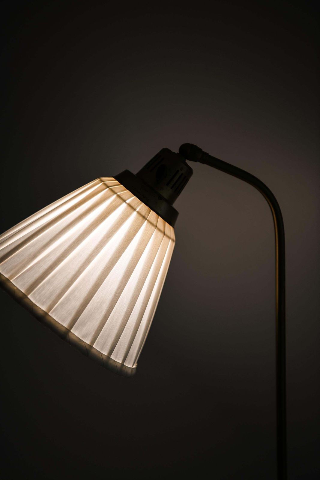 photo furniture Floor Lamp In Brass And Metal By Hans Bergström, 1940s