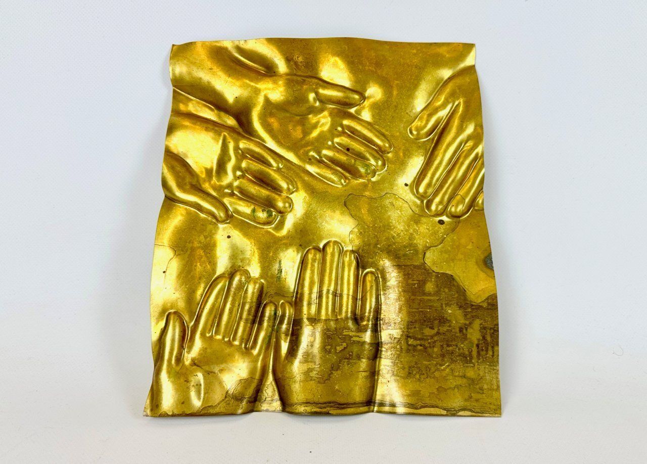 Brass Piura Wall Plaque Or Relief Attributed To Barbro Bäckström, 1978 photo furniture
