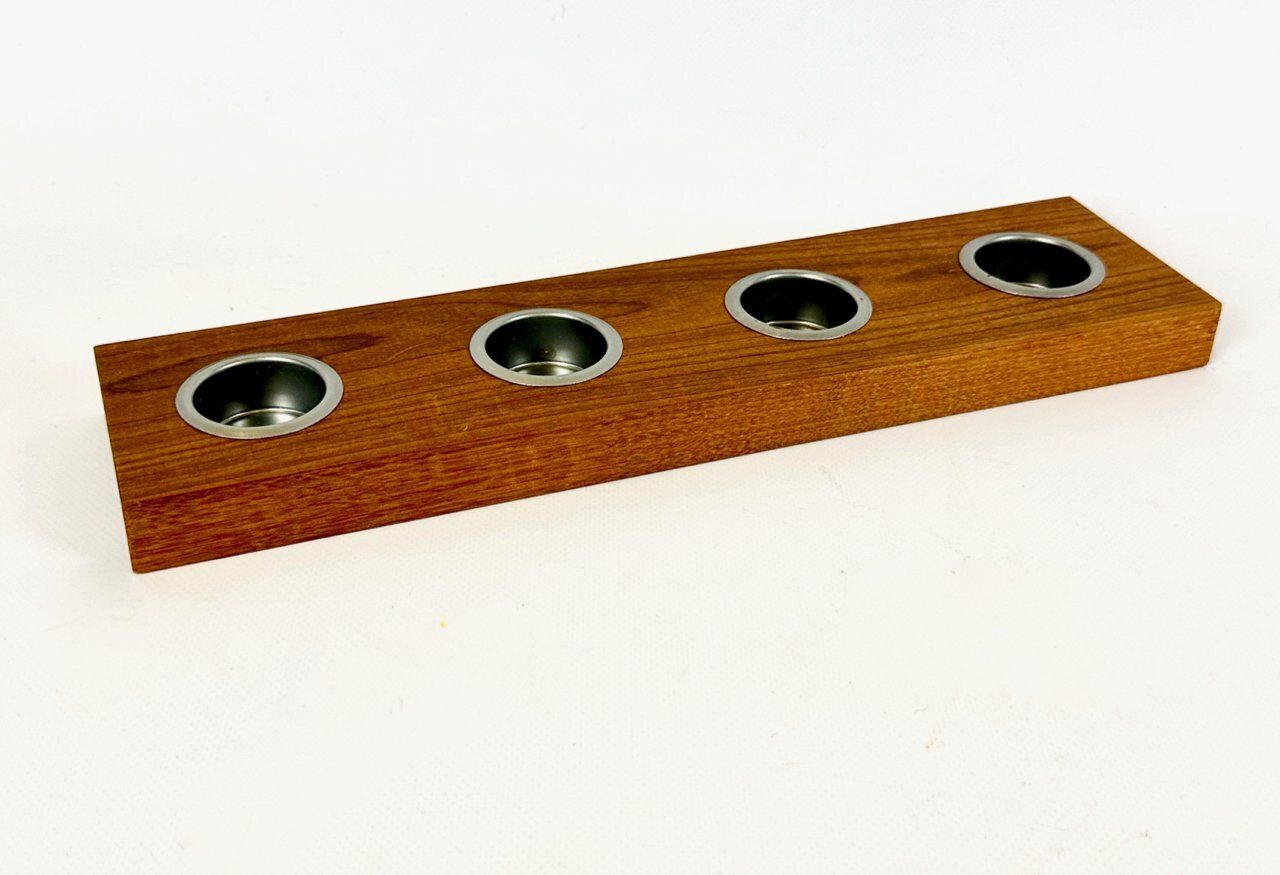 Mid Century Modern Teak Candleholder By Esko Saarinen, 1960s
