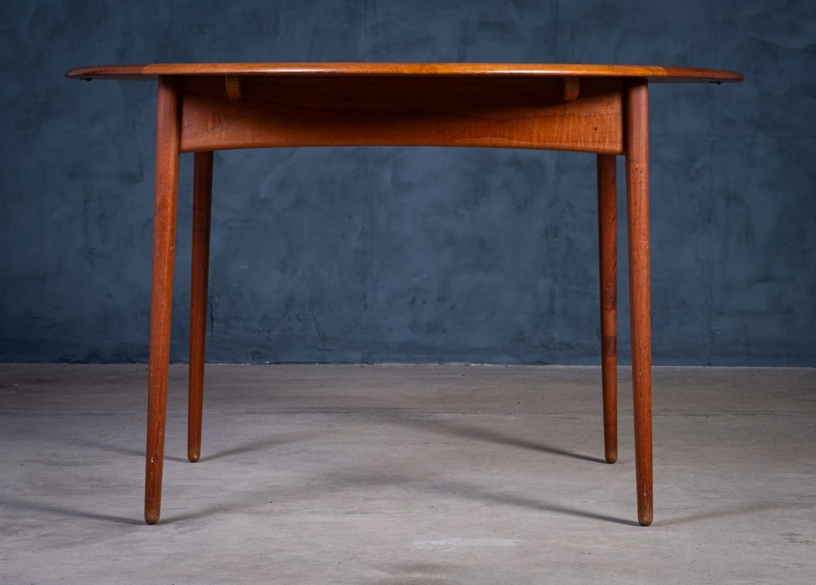 Ronde Teakhouten Eettafel Met Vlinderuitschuifsysteem Van Svend Aage Madsen Voor K. Knudsen, Jaren 1960 photo Meubels