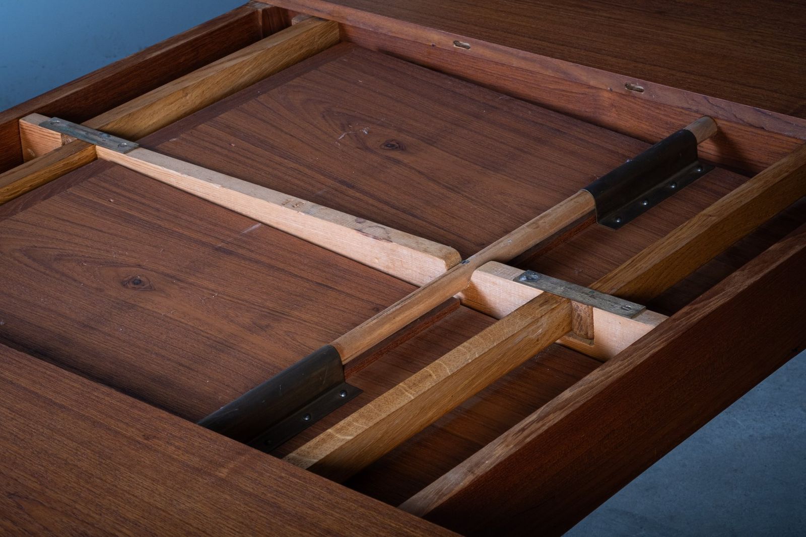 Round Teak Dining Table With Butterfly Extension By Svend Aage Madsen For K. Knudsen, 1960s photo buy