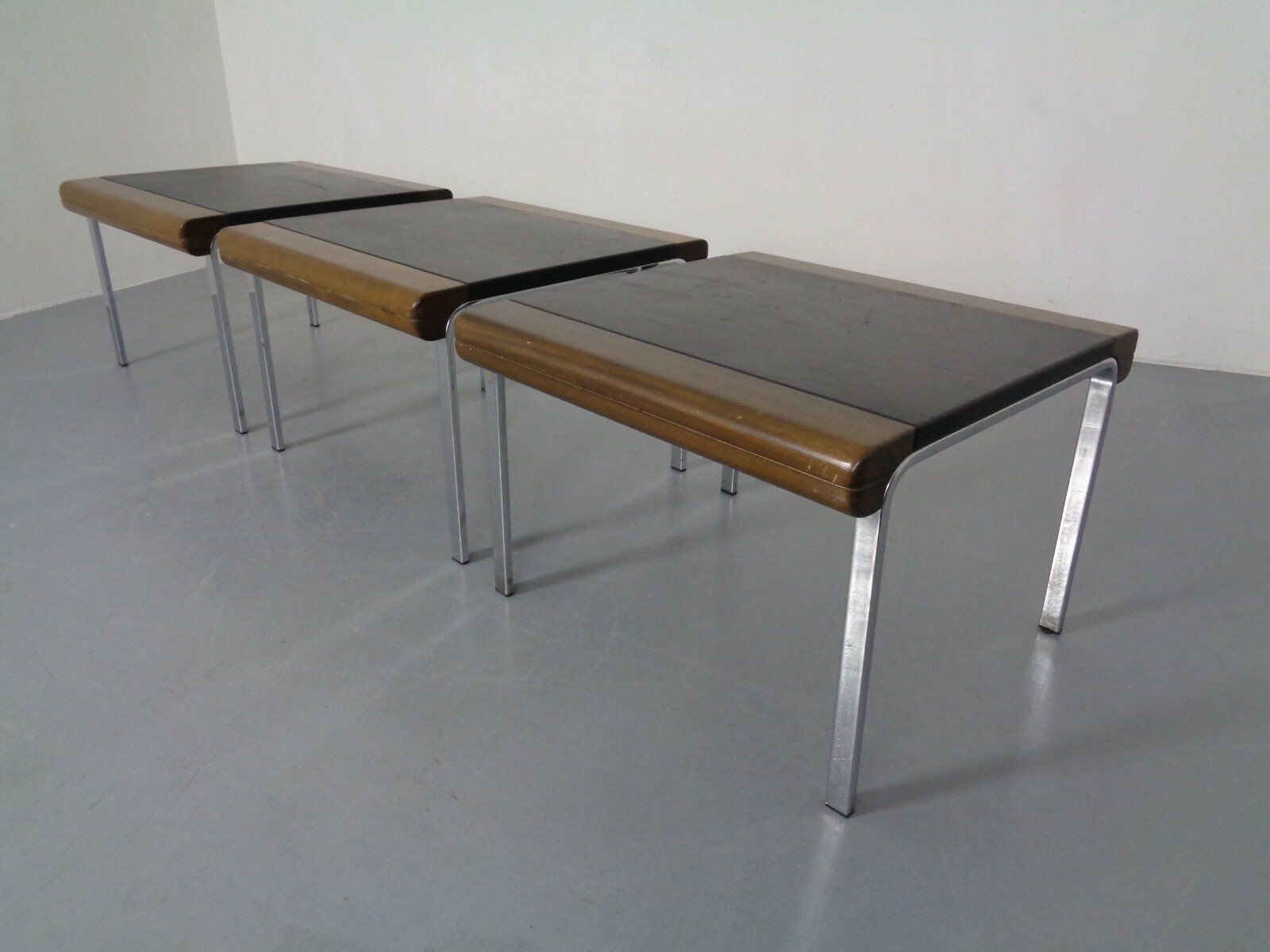 photo for sale 1200 Eurochairs & Tables By Hans Eichenberger For Girsberger, Switzerland, 1970s, Set Of 8