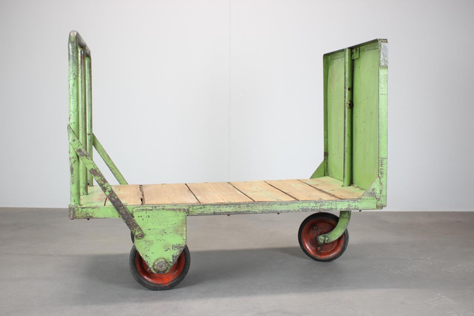 Mid Century Industrial Bar Cart, 1950s, Czechoslovakia photo for sale