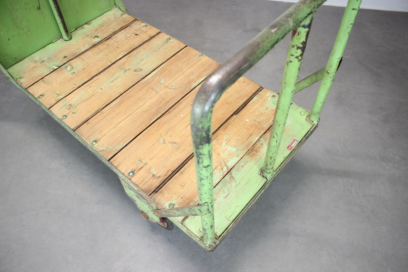 Furniture Mid Century Industrial Bar Cart, 1950s, Czechoslovakia photo