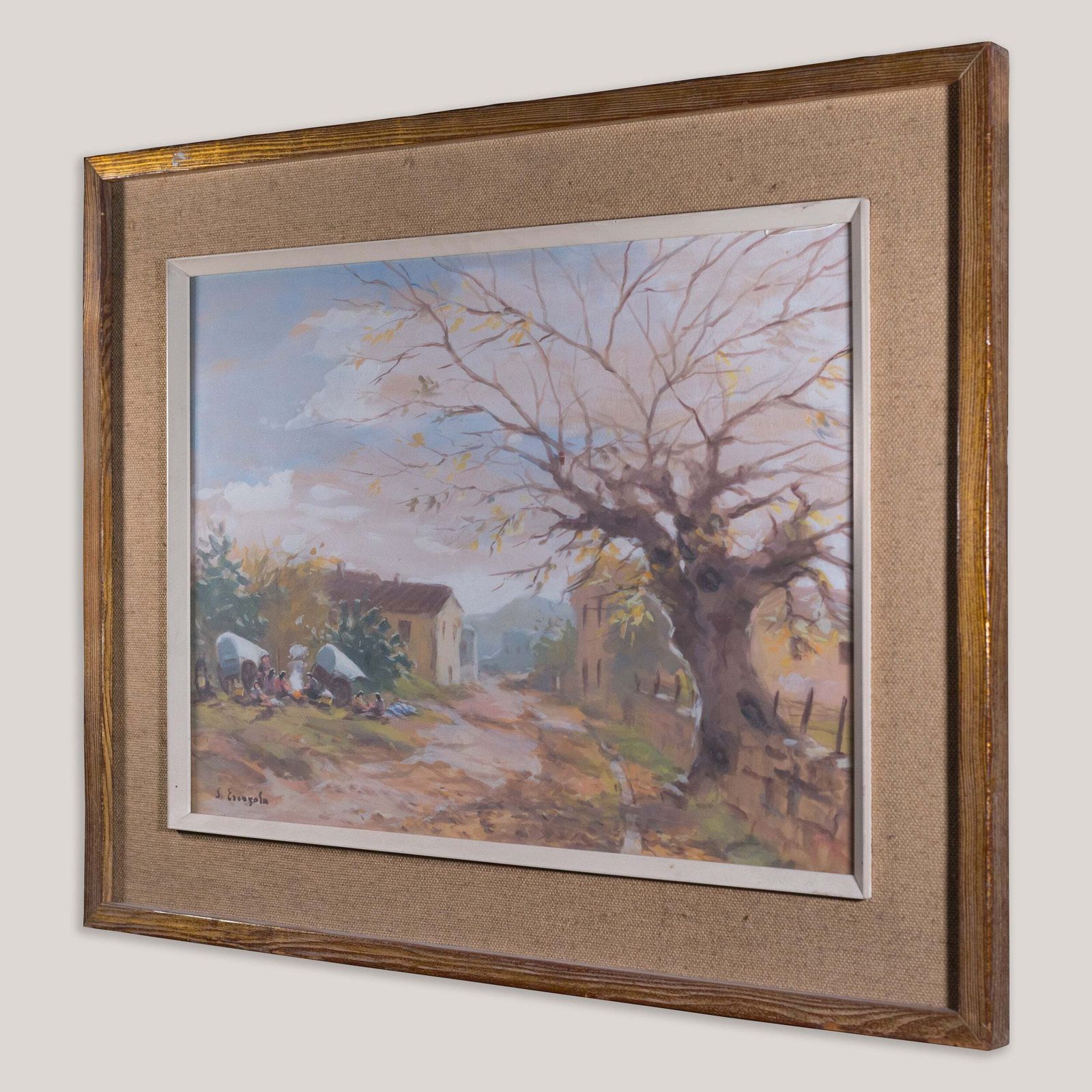 Gypsie Camp Rural Landscape Door Joan Escayola Blanch photo Kunst