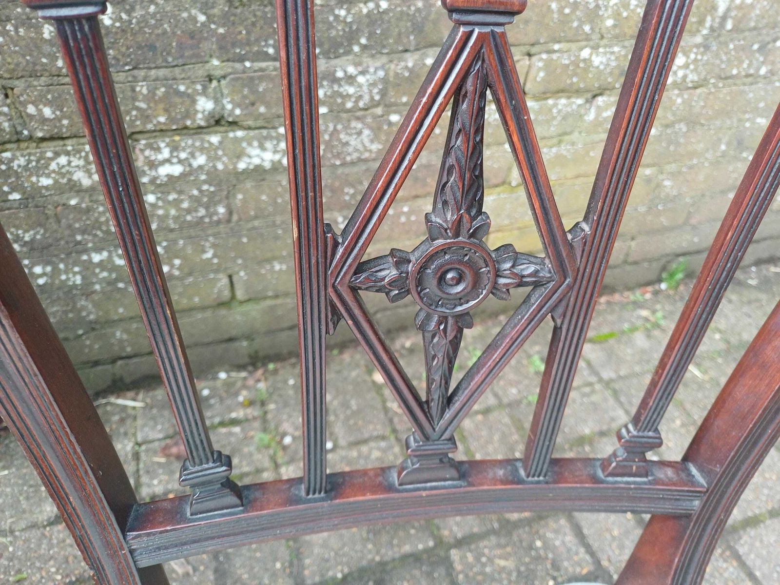 Antique Victorian Mahogany Rosewood Dining Chairs Set Of Four Carved High Back Upholstered Seats Fine Quality English Furniture photo vintage