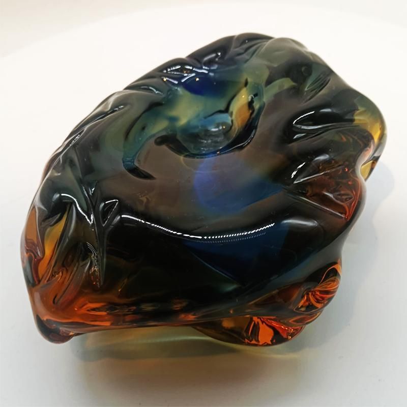 photo furniture 1950s Big Ashtray Completely Hand Blown And Handcrafted In Murano Glass, Made In Italy