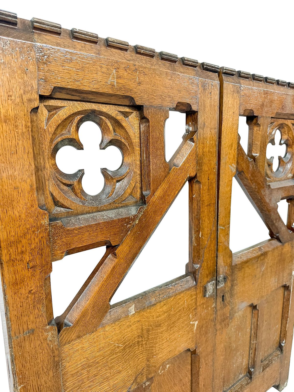 Victorian Gates & Panels Gothic Revival Altar Communion Confession Rail  19th Century Antique. photo vintage