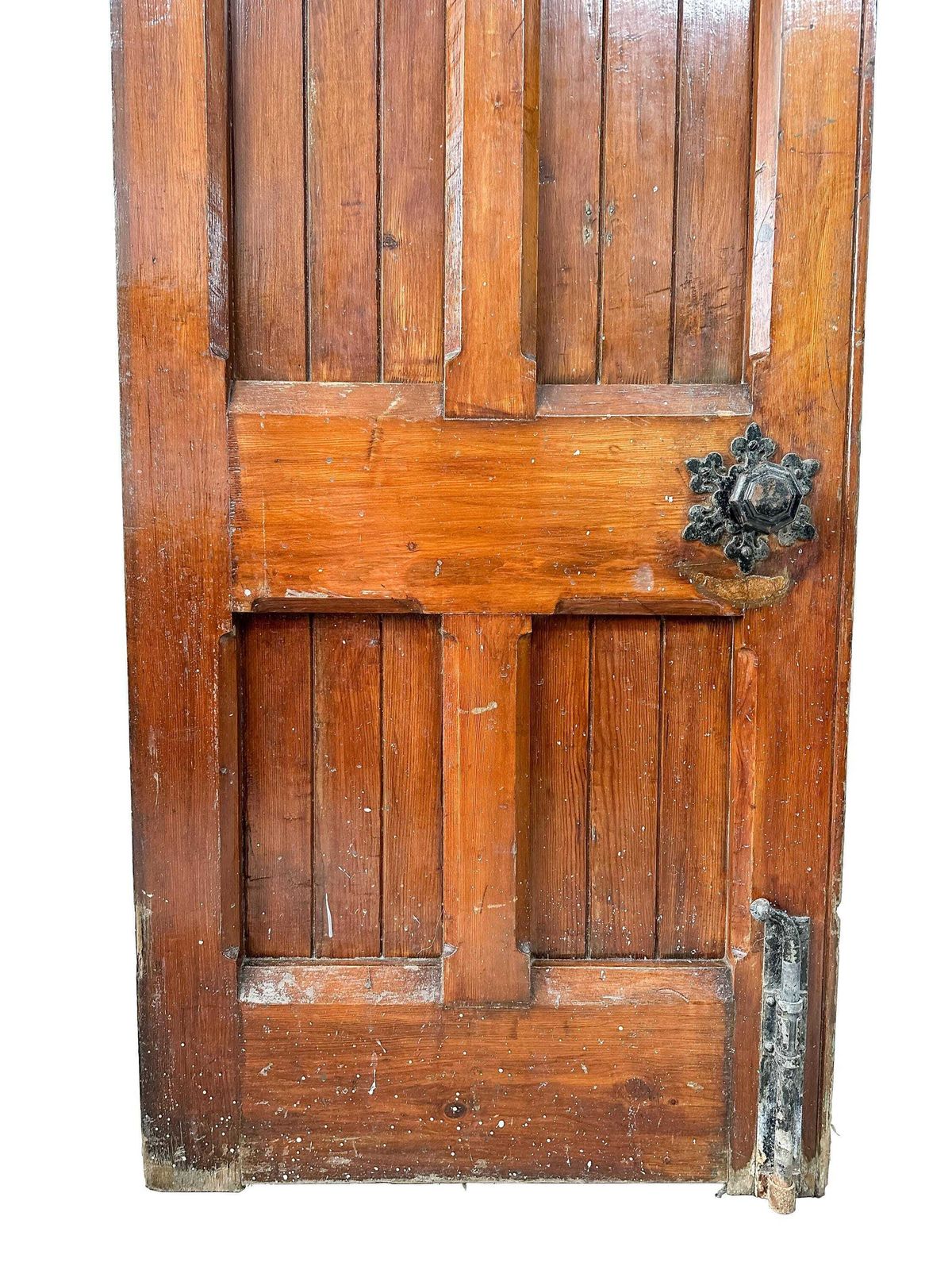 Large Gothic Revival Double Church Doors In Pitch Pine   Late 19th Century Victorian Ecclesiastical. photo for sale