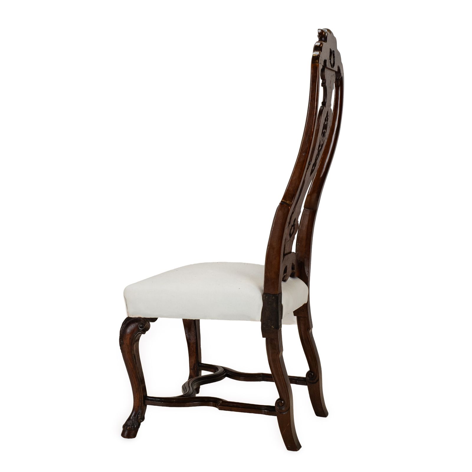 Furniture Set Of Six Anglo Dutch Walnut & Parcel Gilt High Back Dining Chairs In The Late 17th Century Queen Anne Taste, In The Manner Of Daniel Marot photo
