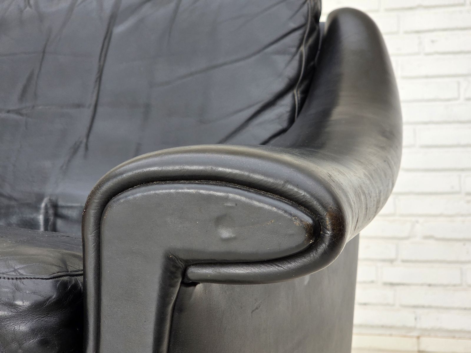 Ca. Jaren 1960, Deense Fauteuil Van Aage Christensen, Meubelsleder. photo 1220.0