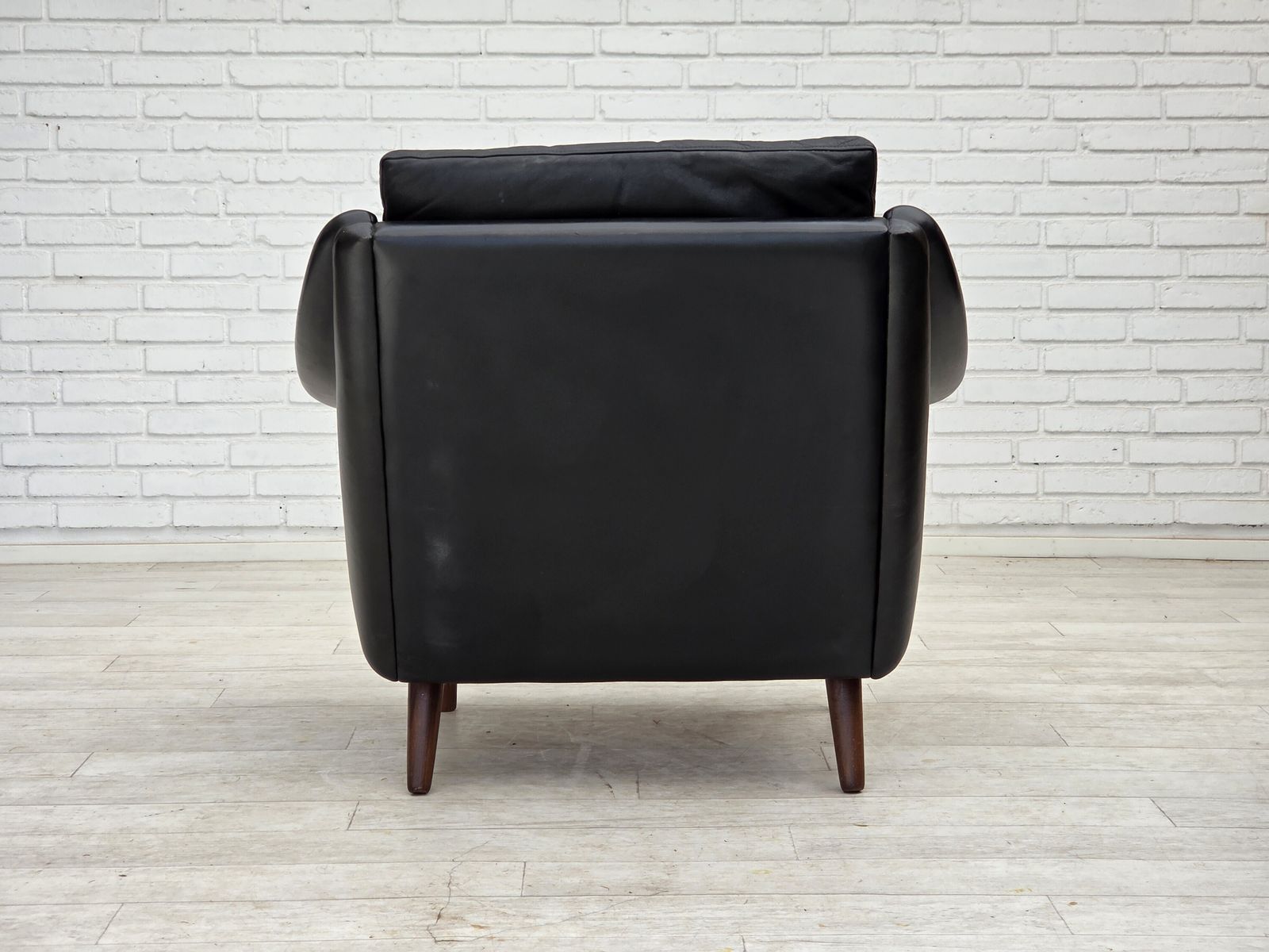 Furniture 1960s, Danish Armchair By Aage Christensen, Furniture Leather. photo