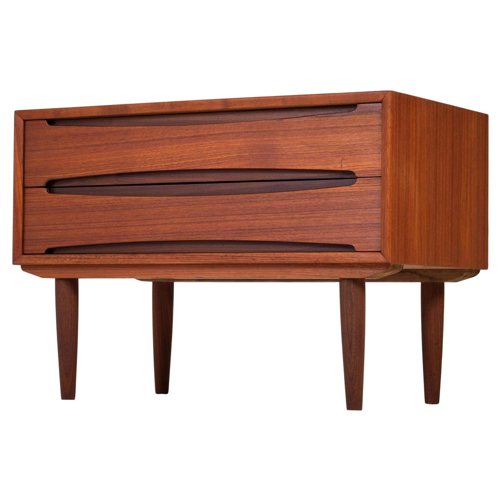 Dresser In Teak With 2 Drawers, 1960s, Danish Design
