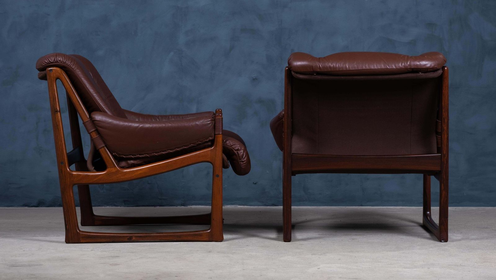 Lounge Chairs In Rosewood By Torbjørn Afdal For Bruksbo, 1960s photo vinterior