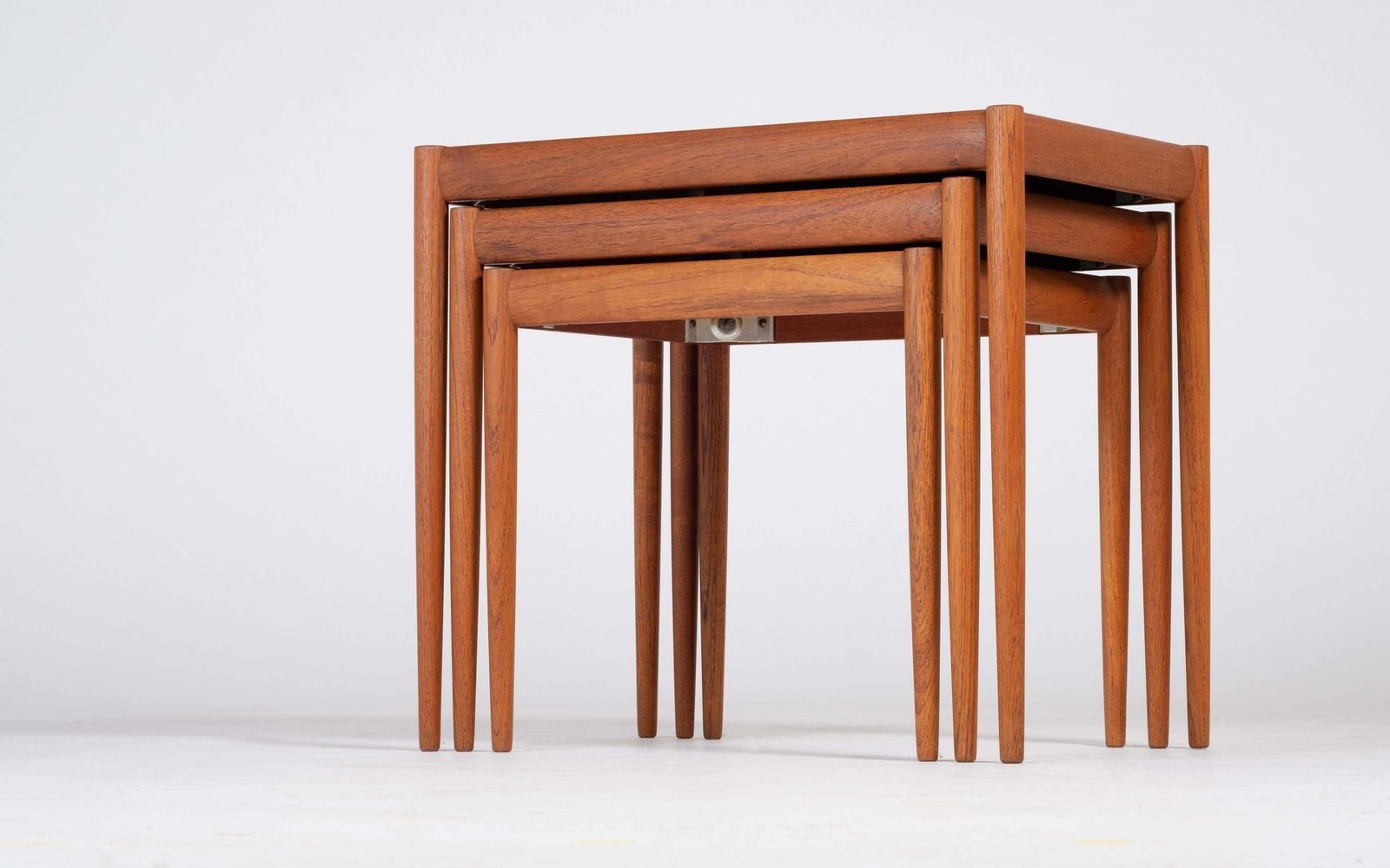 Nesting Tables In Teak, Danish Design, 1960s, Set Of 3 photo for sale