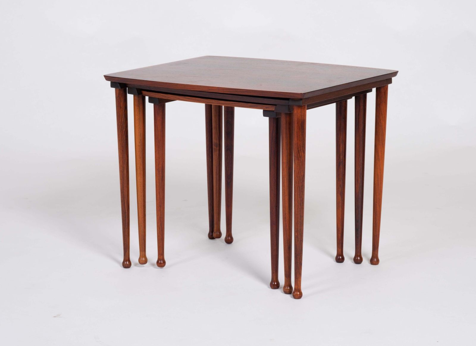 photo for sale Danish Nesting Tables In Rosewood From Møbel Intarsia, 1960s, Set Of 3