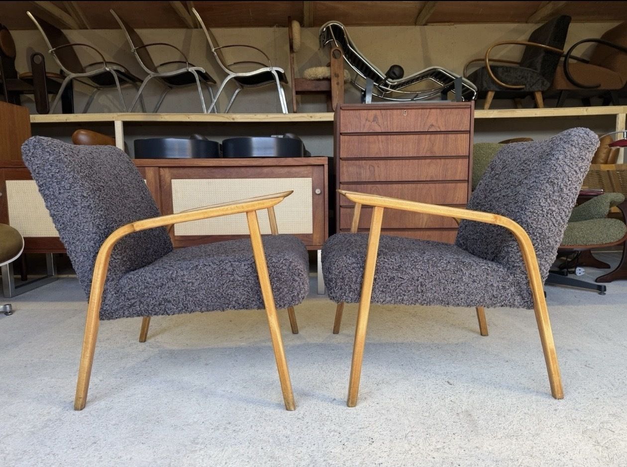 Danish Armchairs In Mid Century Style, Retro, Vintage