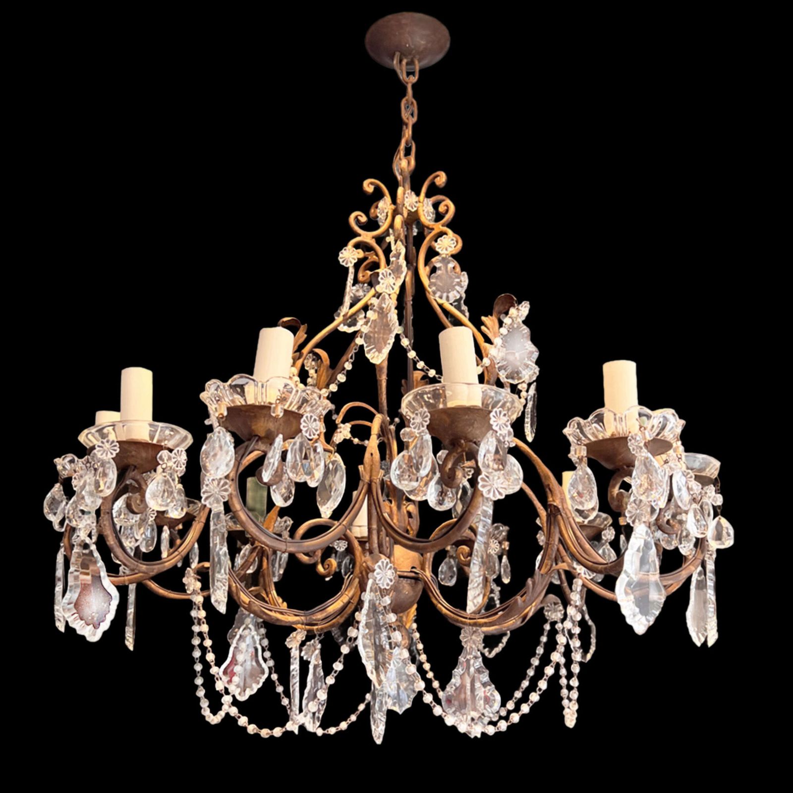 Large & Decorative French Chandelier With Twelve Arms, 1920s photo furniture
