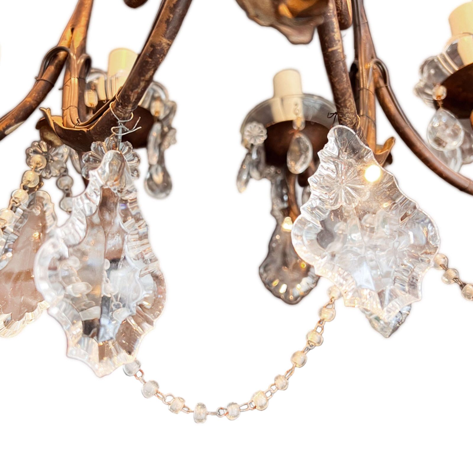 photo for sale Large & Decorative French Chandelier With Twelve Arms, 1920s