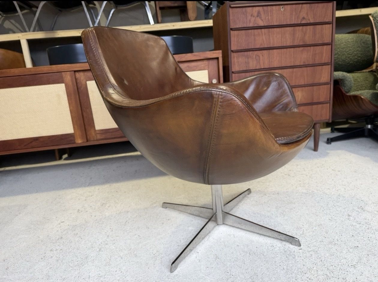 Mid Century Swivel Lounge Chair By Grassoler Rosetta 1970s Spain photo vinterior