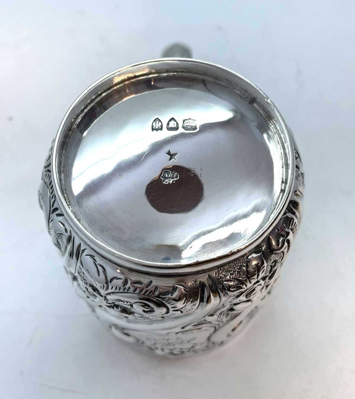 Antique Silver Christening Cup London 1894 (152g) Wakely & Wheeler photo Home Decor