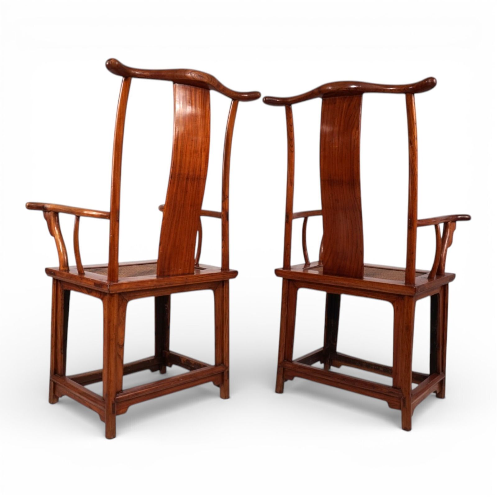 Set Of 2 Chinese High Backed Armchairs In The Style Of The Ming Dynasty, 1920 photo 960.0